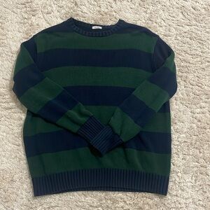 Brandy melville green and blue striped sweater
